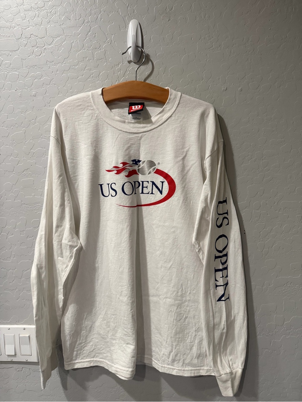 Vintage Wilson U.S. Open Tennis L/S Shirt Large Bin 2